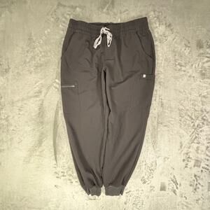 FIGS Zamora Jogger Style Scrub Pants Black Womens Large